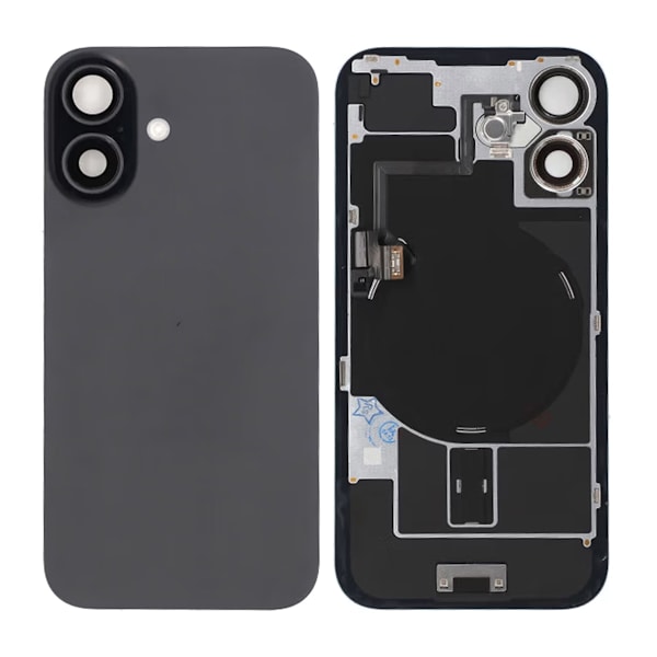 iPhone 16 Baksida Glas - Svart