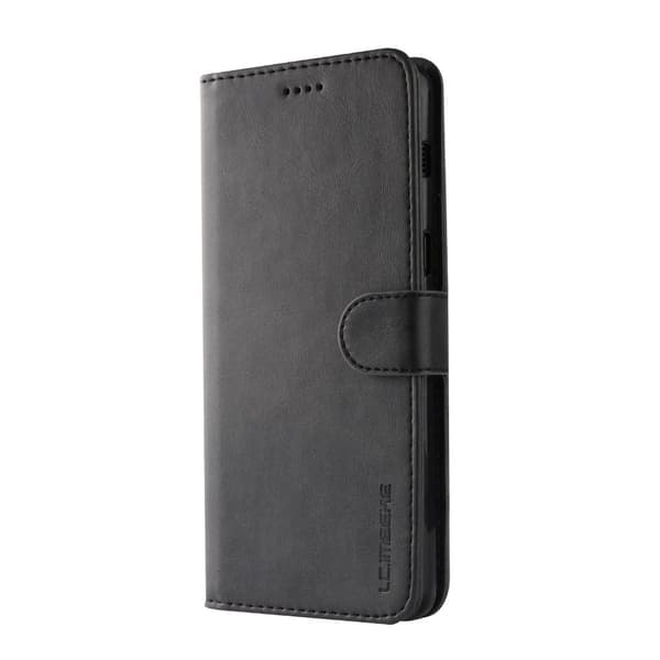 LC.IMEEKE Wallet Case for Samsung Galaxy A8 2018 - Black