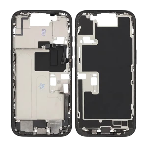 Middle frame with small parts for iPhone 16 Pro - Black Titanium OEM