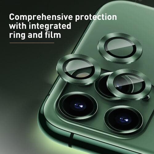 Baseus Alloy Linsskydd för iPhone 11 Pro & 11 Pro Max - Guld