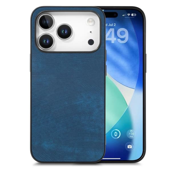 Case in PU-leather iPhone 18 Pro Max - Blue