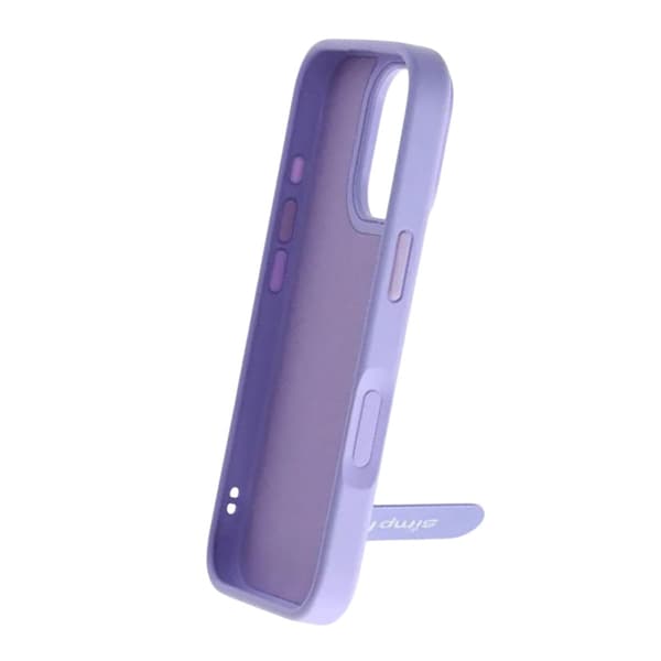 Skal med utfällbart roterande stativ för iPhone 16 Pro Max - Lila