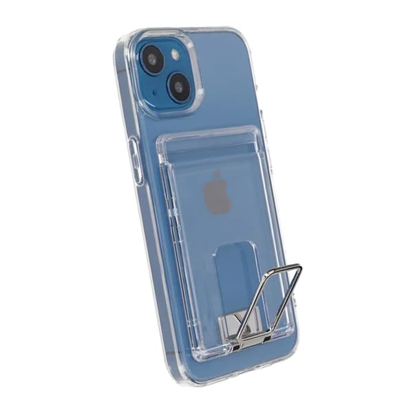 Rvelon Case Card Holder and for iPhone 14 - Clear