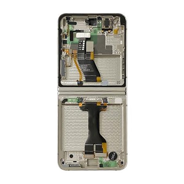 Samsung Galaxy Z Flip 5 Skärm med LCD Display Original - Vit