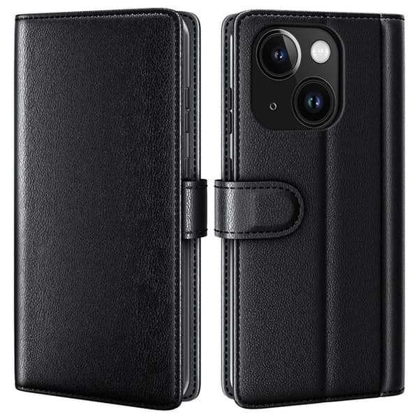 iPhone 15 Wallet Cover Stand – Black