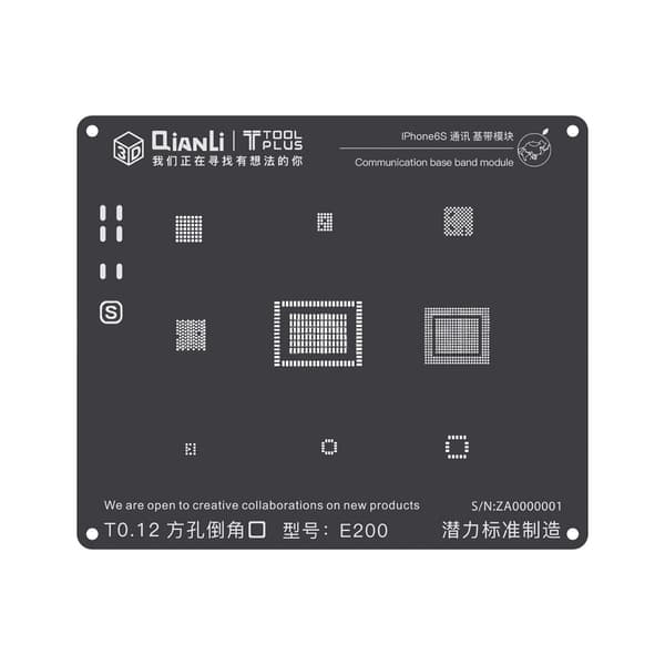 2D iBlack E200 Communication Base Band BGA Reballing - Phone 6S