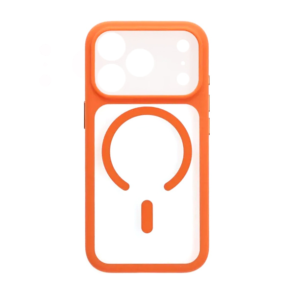 Case for iPhone 17 Pro Max - MagSafe and Camera Protection - Orange