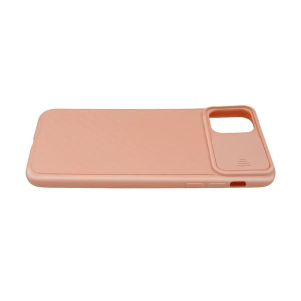 Silikonkameraskydd stötsäkert skal för iPhone 11 Pro Max - Rosa Svart