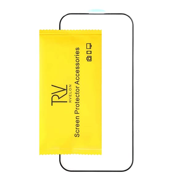 Tempered glass screen protector iPhone Air with Aluminum frame