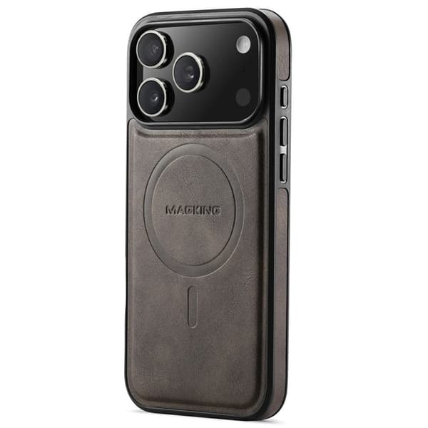 MAGKING K1 iPhone 18 Pro / 17 Pro MagSafe Case PU-leather - Dark Brown