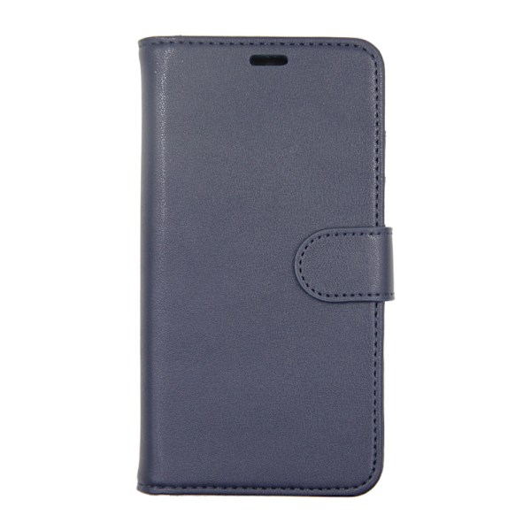iPhone X/XS Plånboksfodral Magnet Läder med Stativ - Blå