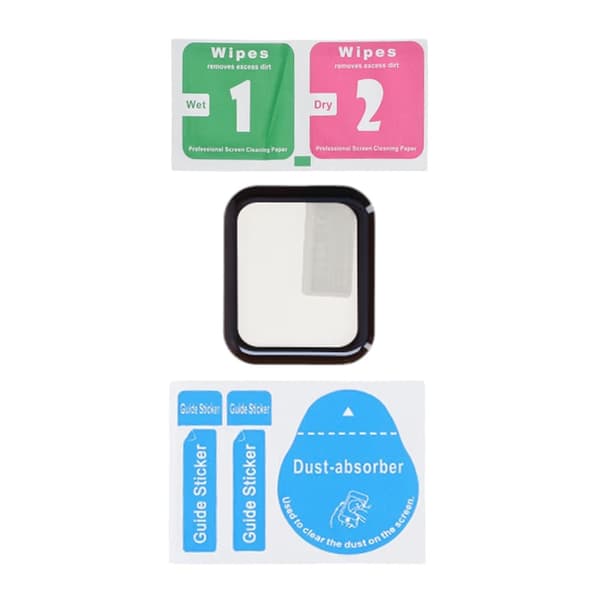 Screen Protector Apple Watch Series 6 40mm Full Coverage Tempered Glass - Black