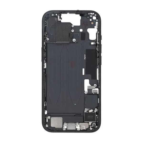 iPhone 15 Back Cover Middle Frame Original Black With Small Parts
