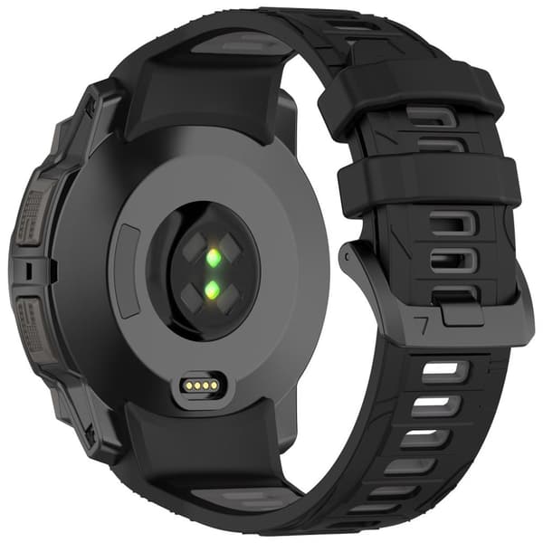 Garmin Instinct 3 50mm Watch Strap Silicone – Black/Grey