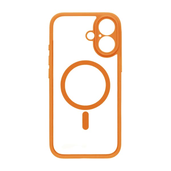 Skal för iPhone 17 med MagSafe & Kameraskydd med Orange