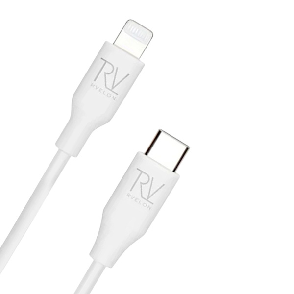 Rvelon C-lightning white 1M, C94 MFI certified cable