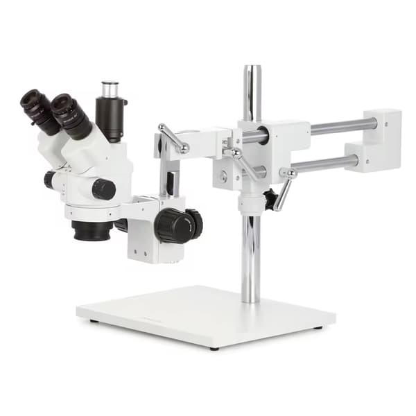 Stereozoommikroskop 7–45x med dubbel arm - AmScope