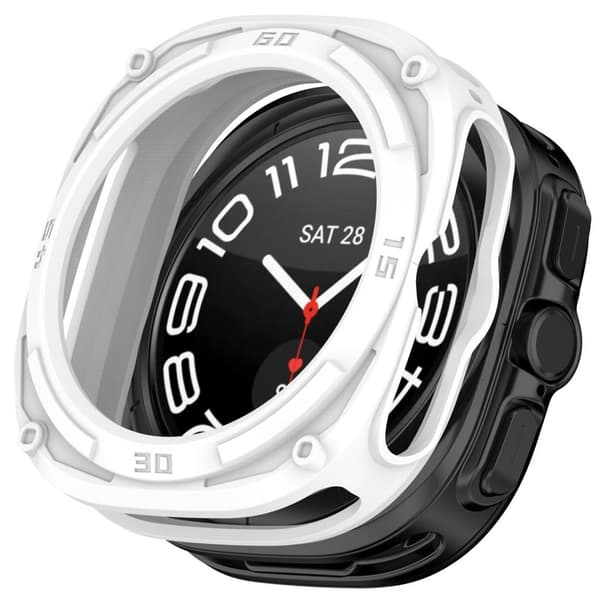 Samsung Galaxy Watch Ultra2 47mm Armor Mecha Shockproof Case - White