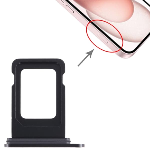 iPhone 15 Sim Card Tray Black
