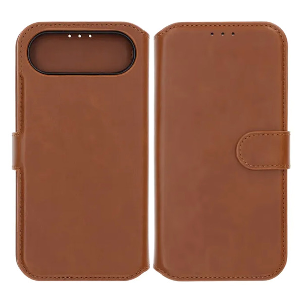 Rvelon Wallet Case Magnet for iPhone Air - Brown