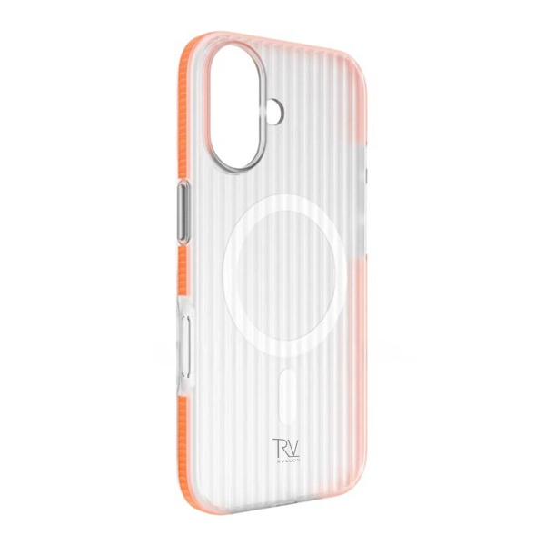 Rvelon Mobilskal Korrugerad Magsafe för iPhone 17 - Orange