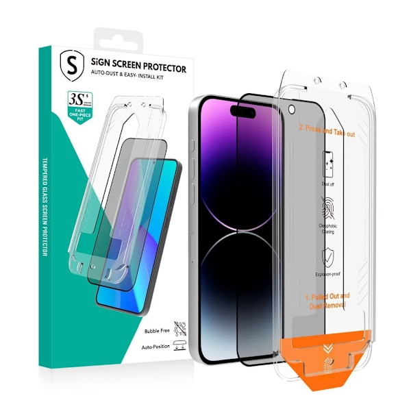SiGN Privacy Screen Protector iPhone 14 Pro – EZ Apply dust free applicator