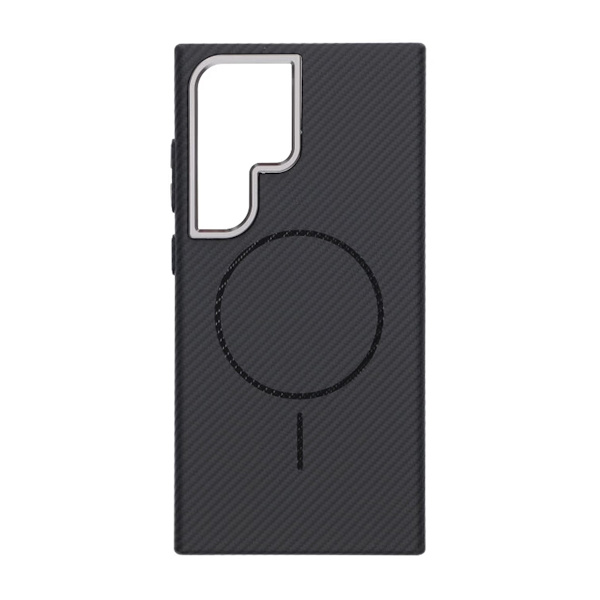 Samsung Galaxy S24 Ultra Mobile Case Carbon Patterned - Black