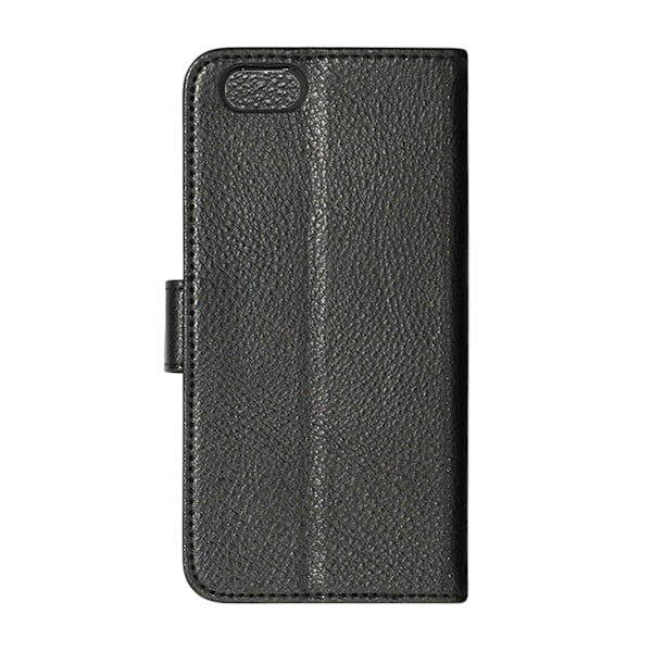 iPhone 6/6S Plånboksfodral Läder med Stativ - Svart
