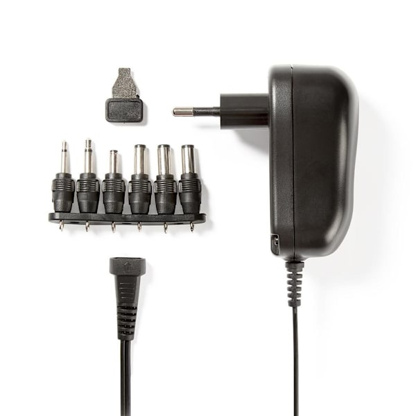Nedis Universal Power Adapter, 12W - Black