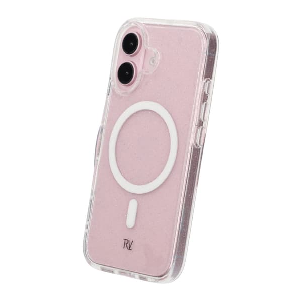 iPhone 16 Rvelon TPU Mobile Case with MagSafe - Glitter White