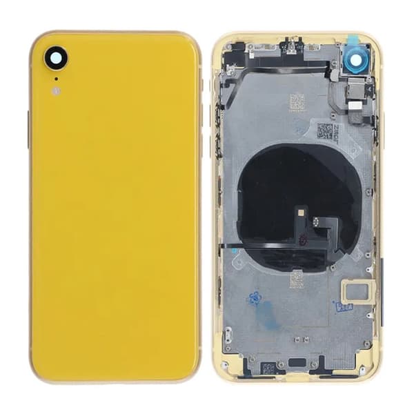 iPhone XR Baksida med Komplett Ram Premium - Gul