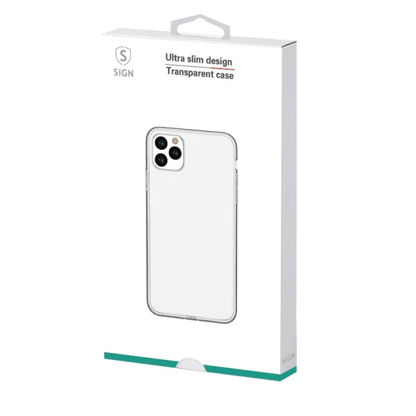 SiGN Ultra Slim Case för iPhone XS Max - Transparent