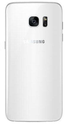 Samsung Galaxy S7 Edge Baksida Med Tejp - Vit Svart