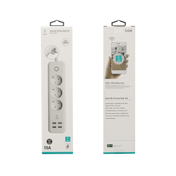 SiGN Smart Home WiFi Grenuttag 10A