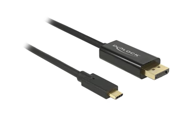 Delock USB-C to DisplayPort Cable (DP Alt Mode) 4K @ 60Hz, 1m - Black