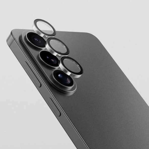 SiGN Lens protector in tempered glass for Samsung Galaxy S26/26 Plus - Black/transparent