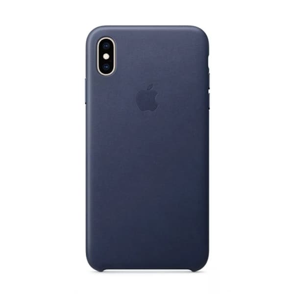Mobilskal Apple iPhone XS Max Läder - Blå