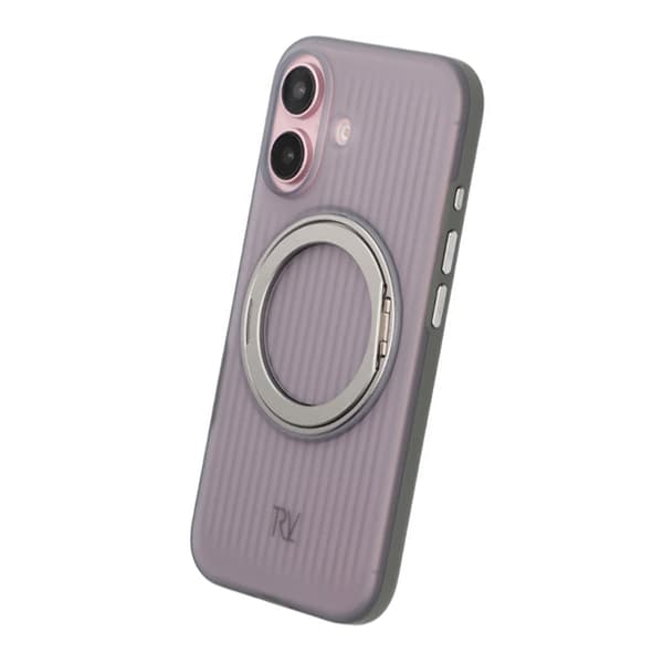 iPhone 16 Rvelon Case Rotating Magnet Stand - Gray