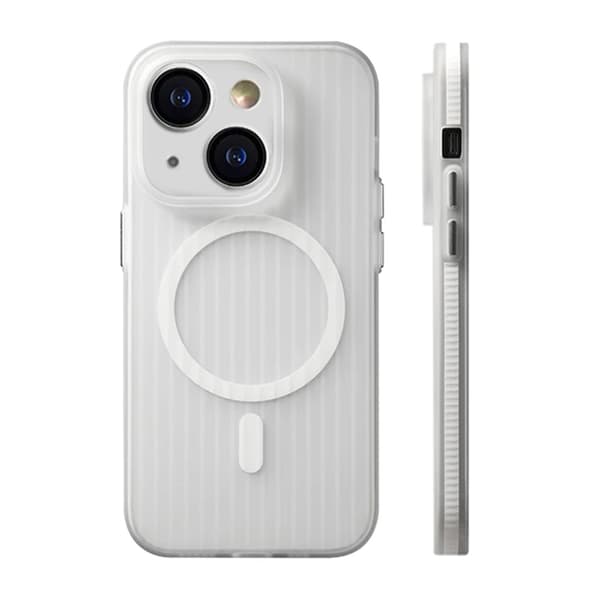 Corrugated Anti-Slip Case for iPhone 14 and 13 - Non-Slip - Clear