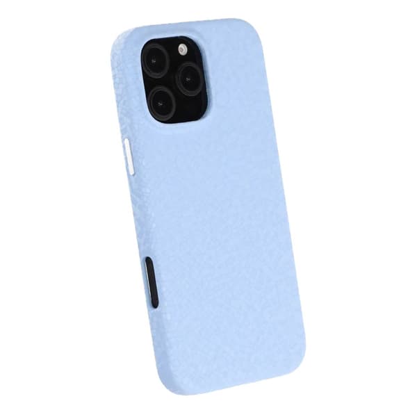 Mobilskal MagSafe i PU-läder med kristallstruktur för iPhone 16 Pro Max - Blue