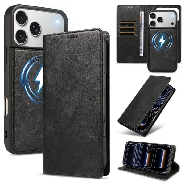 Detachable MagSafe Wallet Cover iPhone 18 Pro Max, iPhone 17 Pro Max - Black