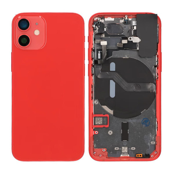 iPhone 12 Mini Back Cover Complete With Small Parts - Red