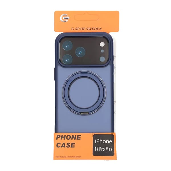 Mobile Case Rotating Magnet Stand for iPhone 17 Pro Max - Blue