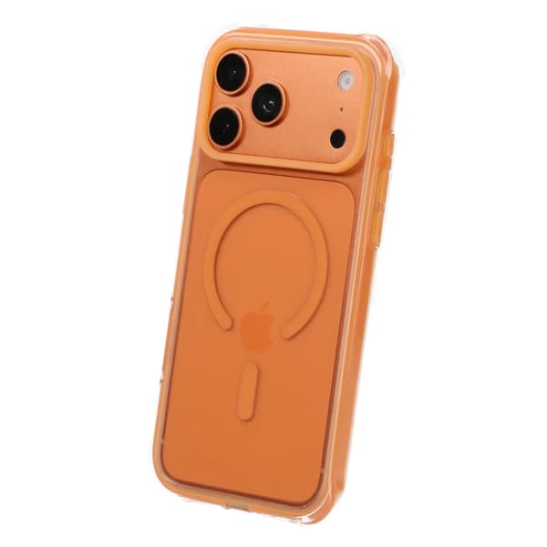 Vacuum-Airbag Dual Protection Magnetic Case For iPhone 17 Pro Max/18 Pro Max Orange