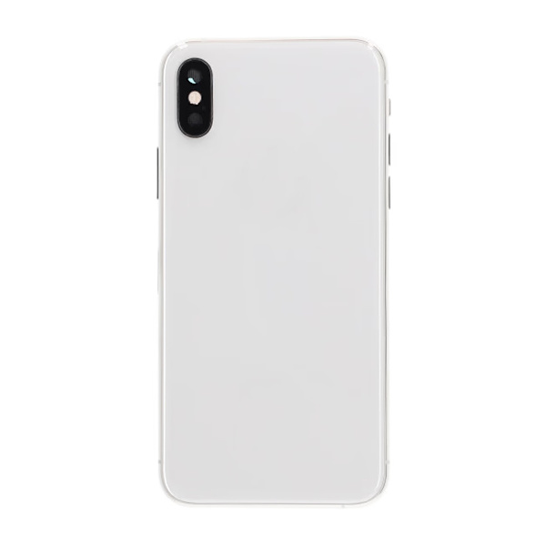 iPhone XS Baksida med Komplett Ram Premium - Silver