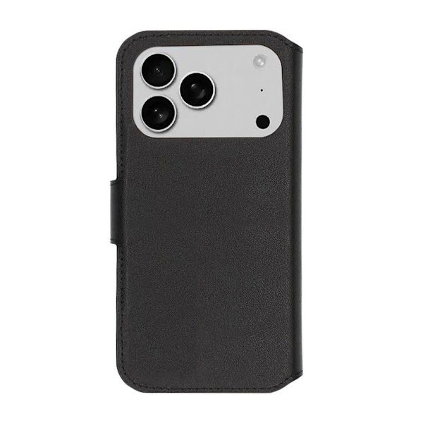 RV Genuine leather Wallet Case iPhone 17 Pro Max Black