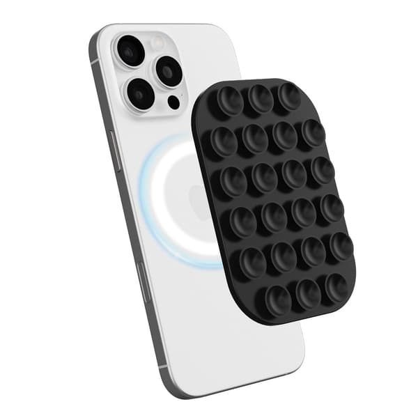 MagSafe Magnetic Silicone Suction Cup Phone Mount Black