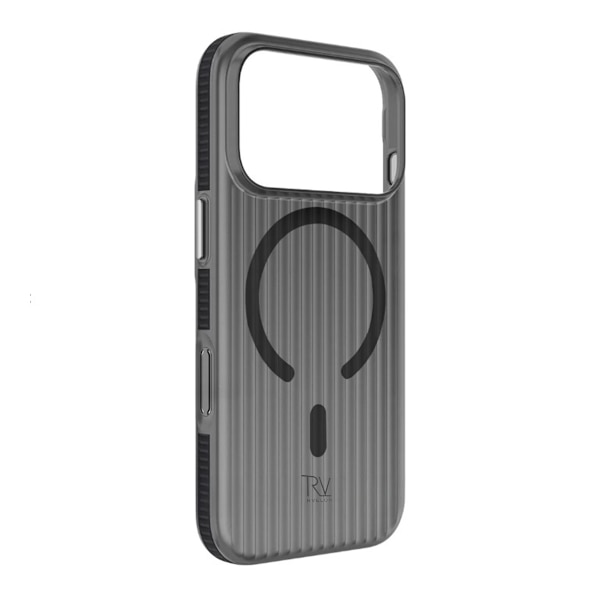 Rvelon Corrugated Magsafe Mobile Case for iPhone 17 Pro Max - Black