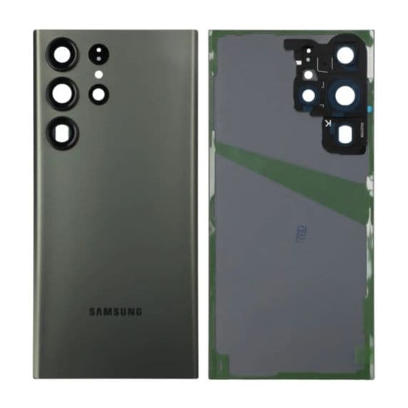 Samsung Galaxy S23 Ultra Baksida med tejp - Grön Svart