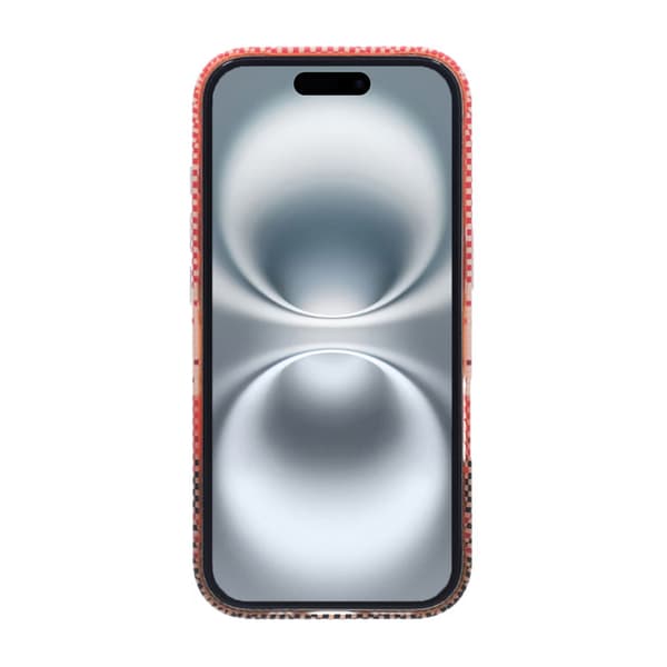 Magsafe Case and Stand for iPhone 16 Pro - Striped Orange